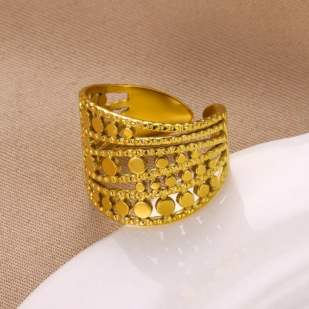 Minimalist Gold Open Rings