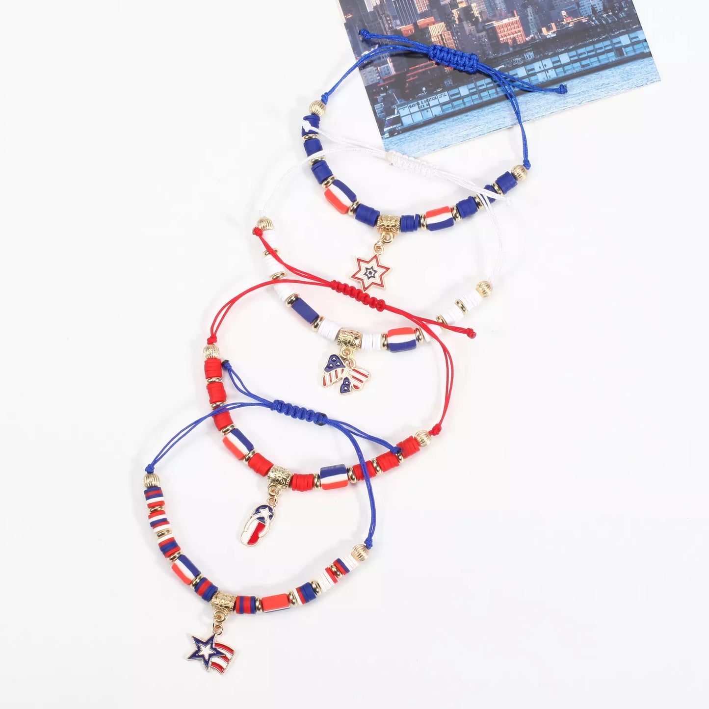 Classic American Flag Bracelet for US Independence Day