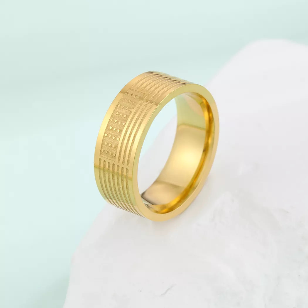 Men’s 4th of July Stainless Steel American Flag Ring – USA Patriotic Band