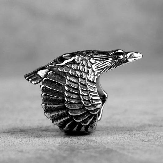 Stainless Steel Flying Eagle Ring for Men