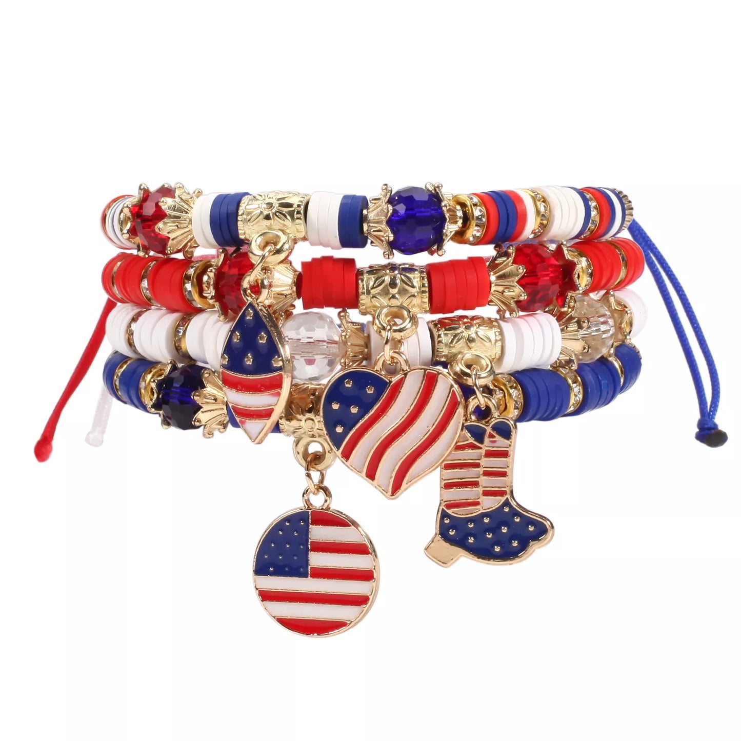Classic American Flag Bracelet for US Independence Day