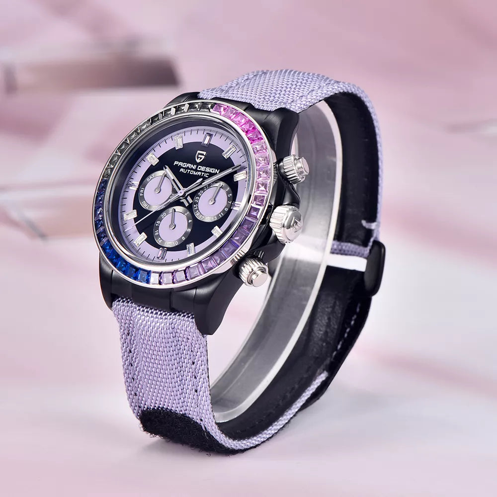 Luxury Men’s Automatic Mechanical Watch with Calendar, Week & Luminous Display