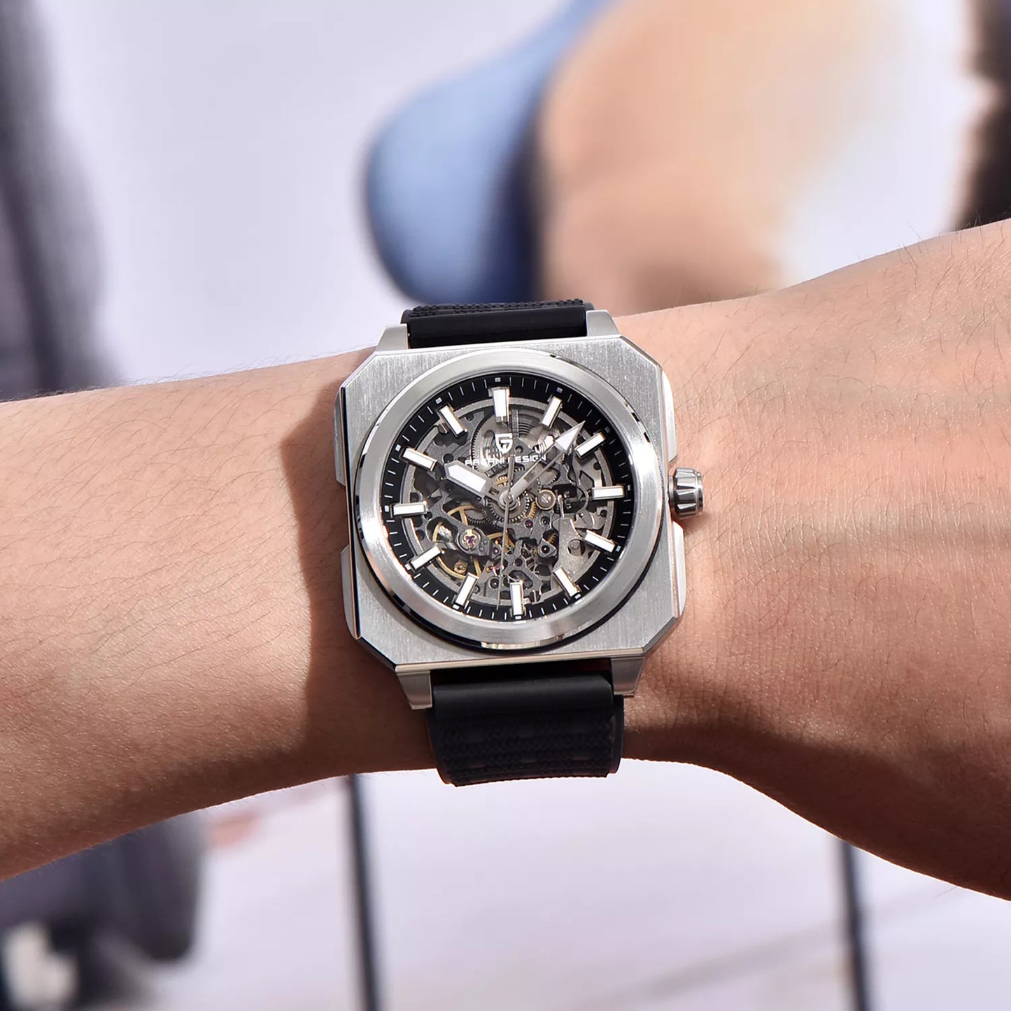 Luxury Skeleton Automatic Watch for Men – Waterproof, Luminous, Sapphire Glass