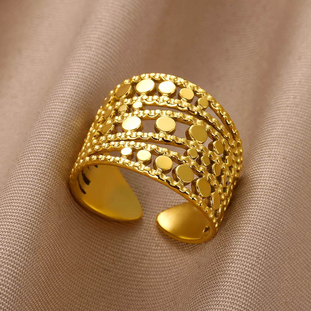 Minimalist Gold Open Rings