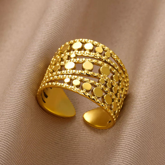 Minimalist Gold Open Rings