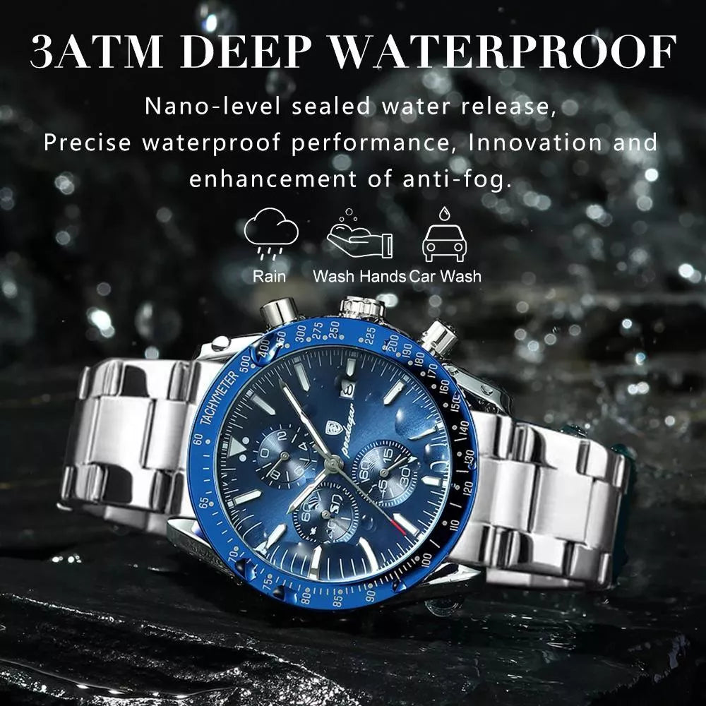 Luxury Men’s Waterproof Chronograph Watch