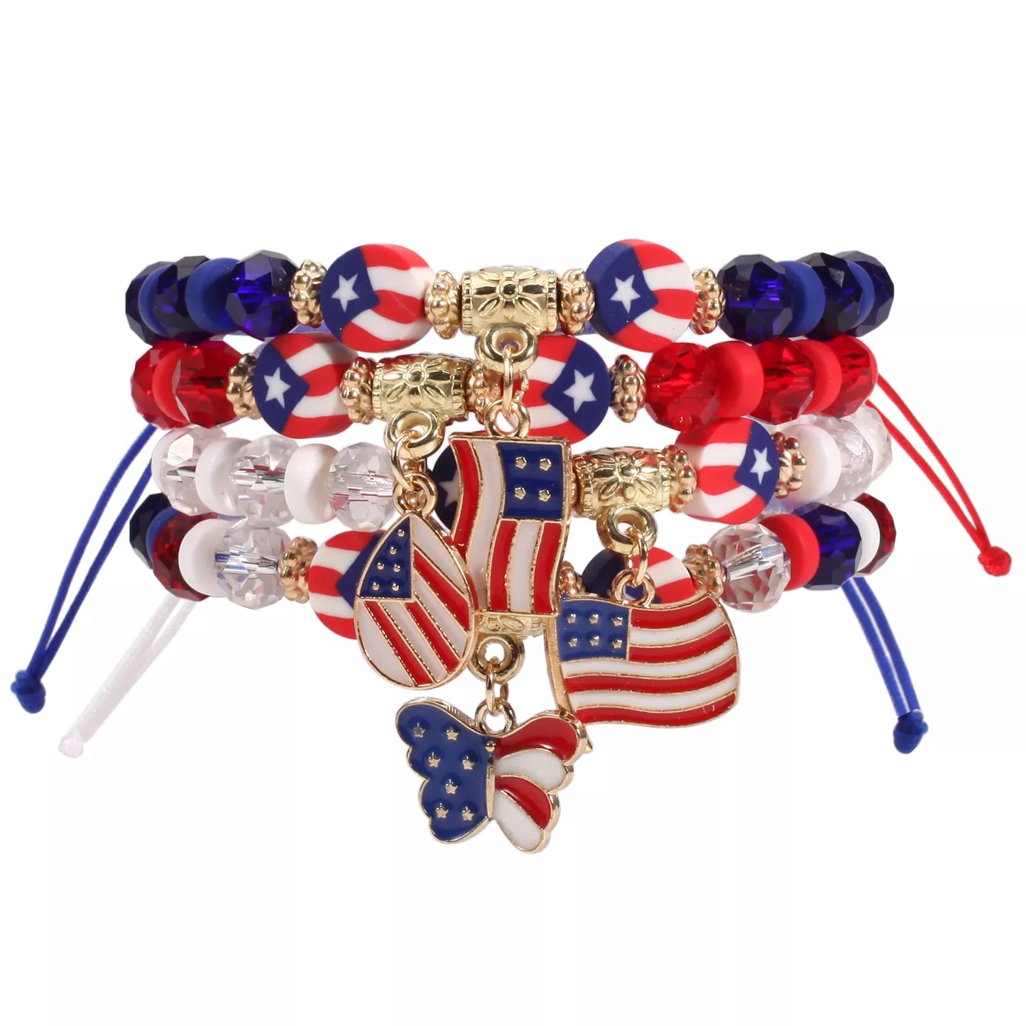 Classic American Flag Bracelet for US Independence Day