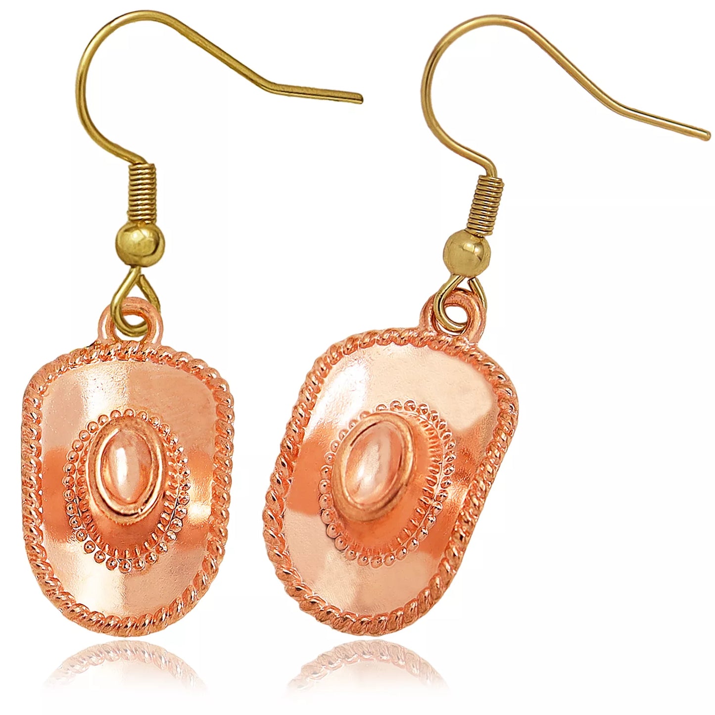 Western Cowboy Hat Drop Earrings