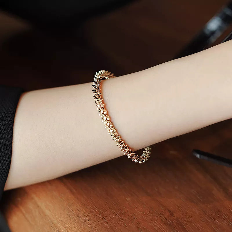 Twisted Gold Cuff Bracelet