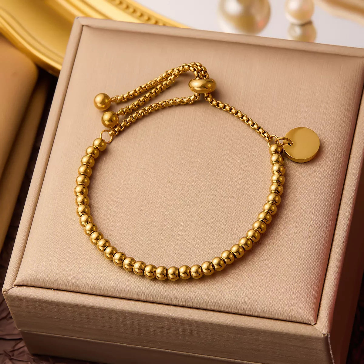Elegant Pull-Out Ball Bead Bracelet for Women
