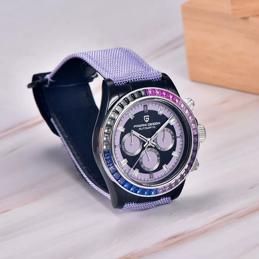 Luxury Men’s Automatic Mechanical Watch with Calendar, Week & Luminous Display