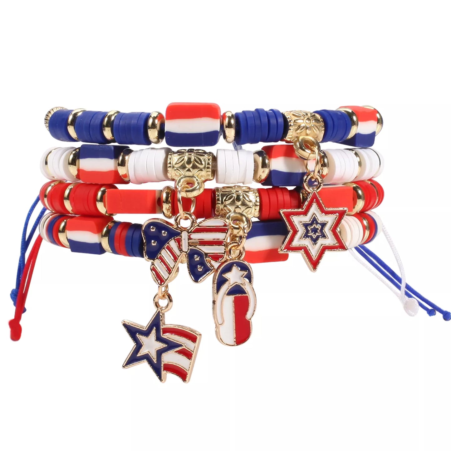 Classic American Flag Bracelet for US Independence Day