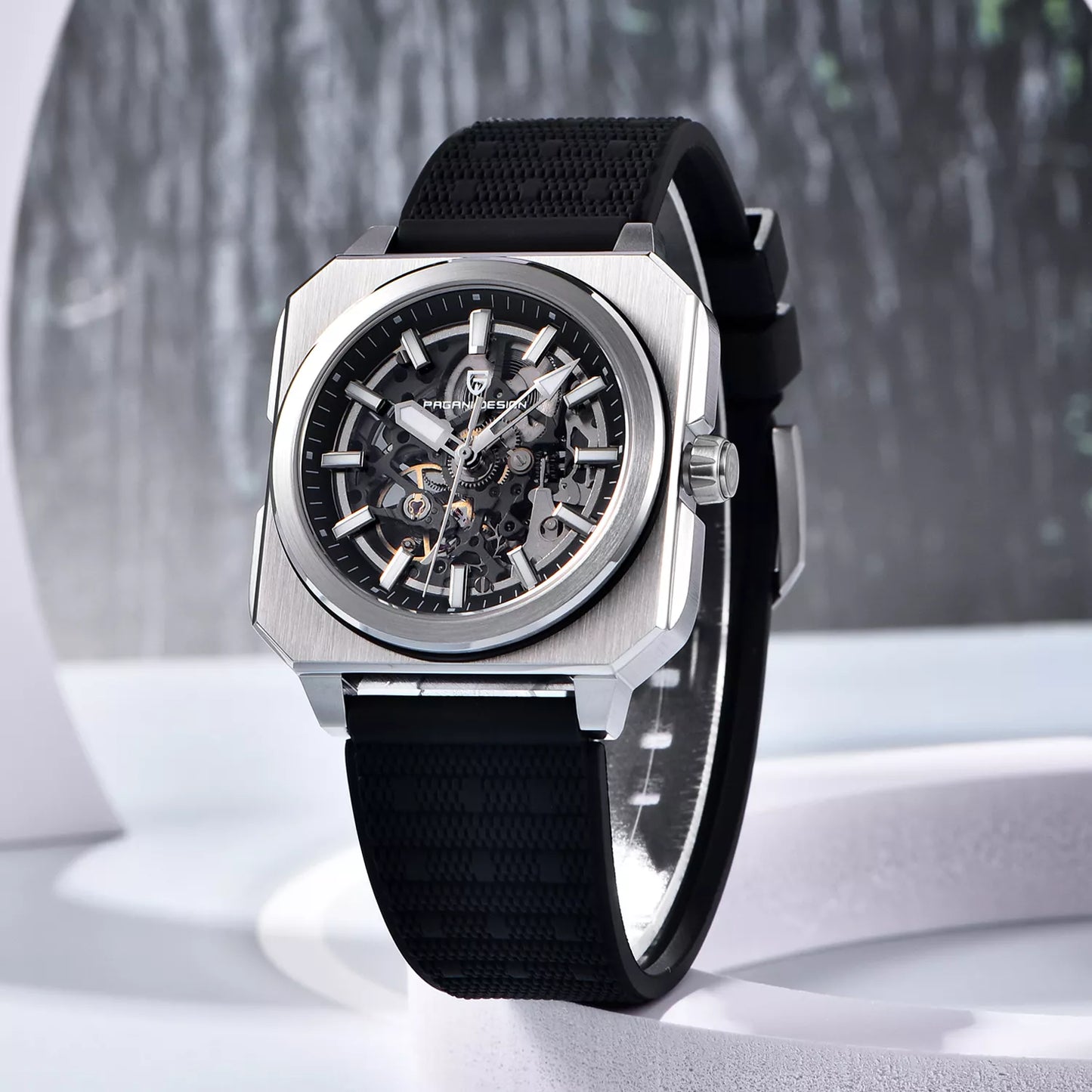 Luxury Skeleton Automatic Watch for Men – Waterproof, Luminous, Sapphire Glass