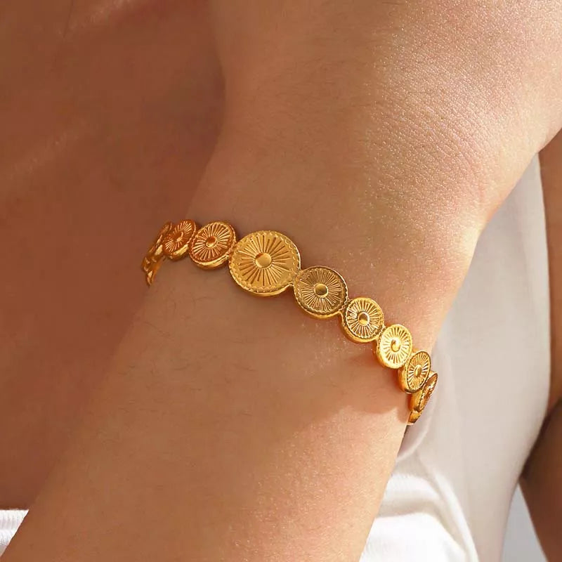 Vintage Sun Cuff Bracelet