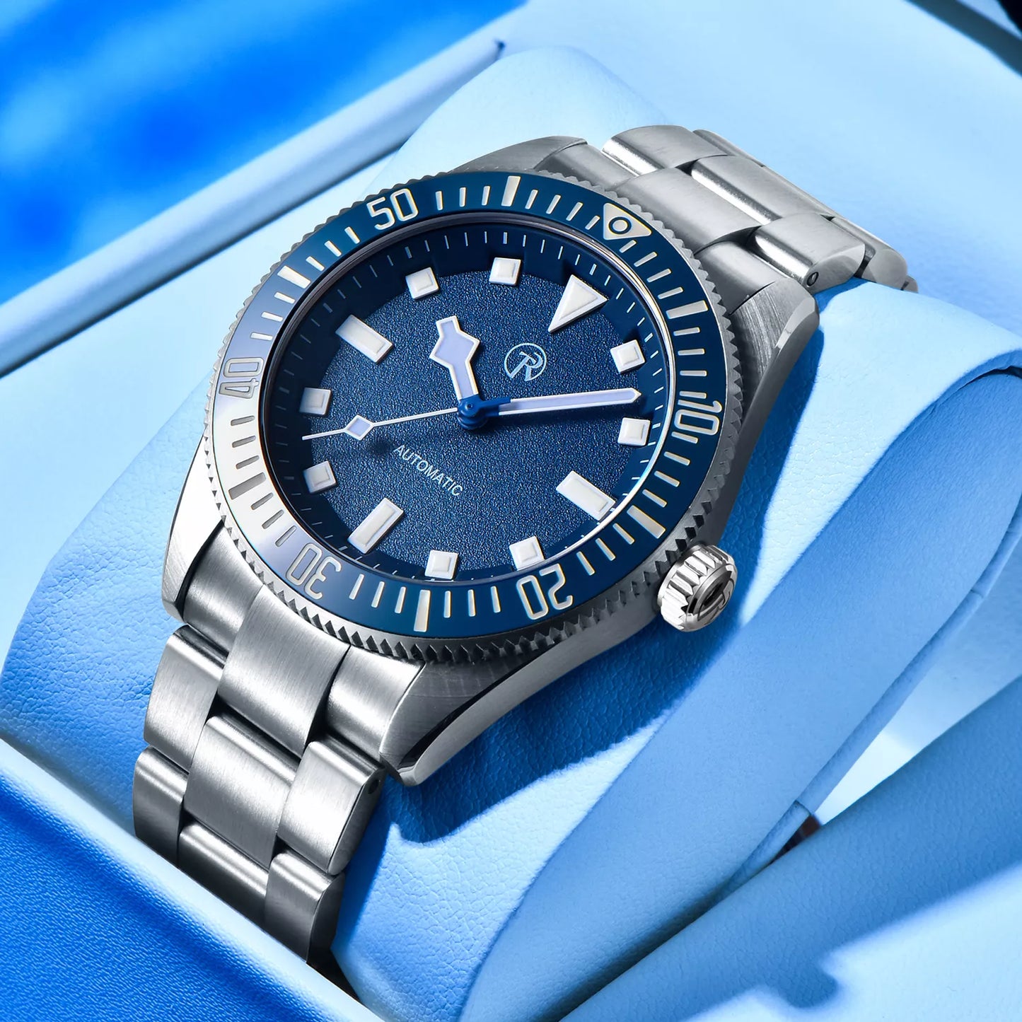 Luxury Men’s Mechanical Watch with NH35 Movement & Ceramic Bezel