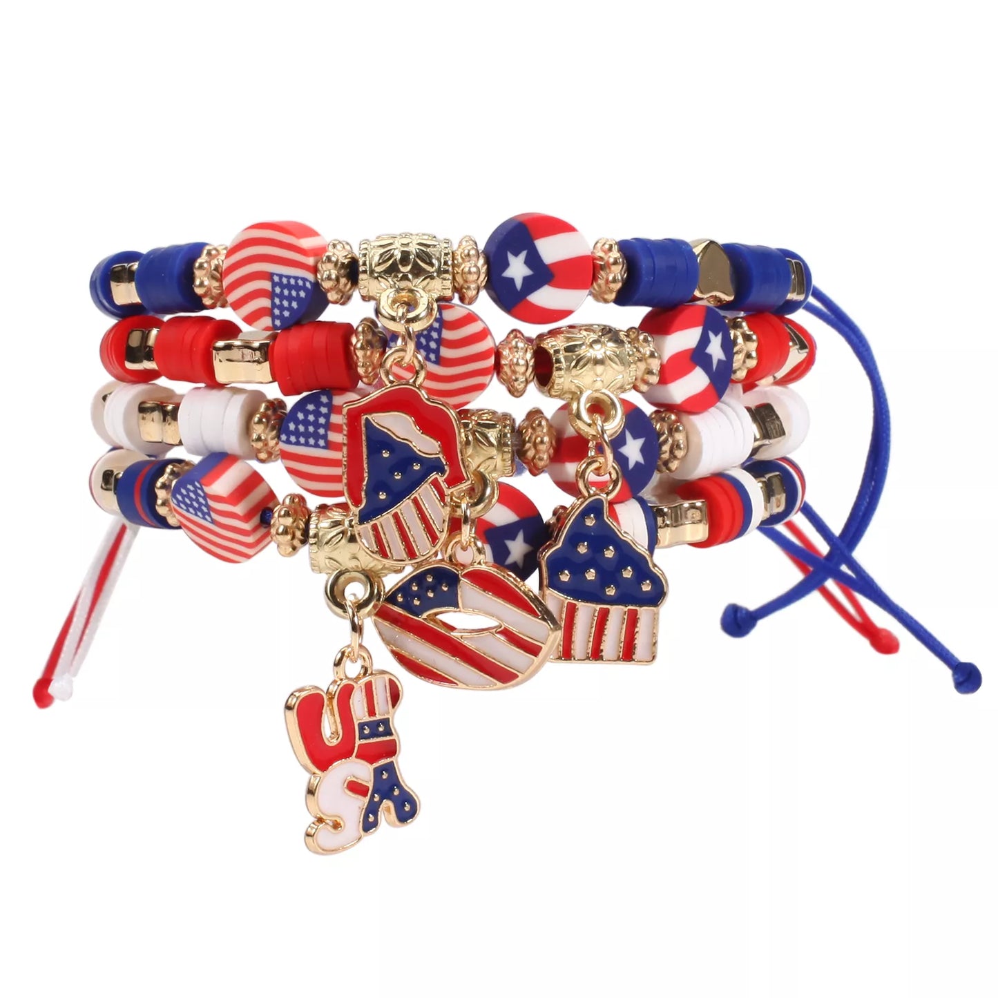 Classic American Flag Bracelet for US Independence Day